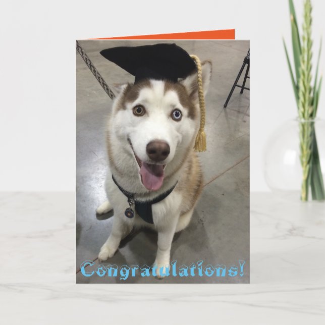 Husky graduated class card (Front)