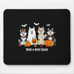 Husky Halloween Howl O Ween Squad Mouse Pad