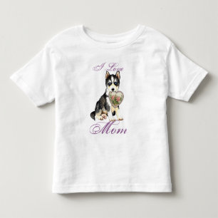 Husky Heart Mom Toddler T-shirt