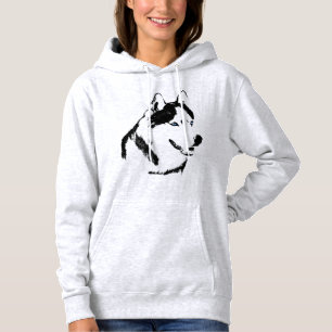 Husky Hoodie Shirt Hooded Sweatshirt Dog Shirts