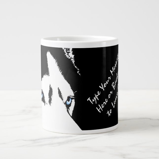 Husky Jumbo Mug Siberian Husky Cup Personalized (Front)
