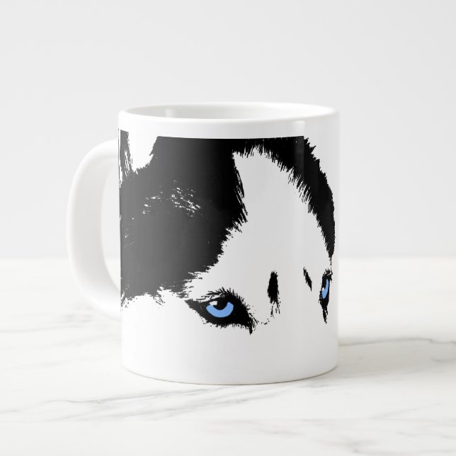 Husky Jumbo Mug Siberian Husky Cup Personalized (Front Left)