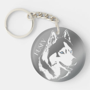 Husky Keychain Husky Malamute Keychain Customize