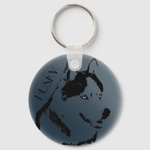 Husky Keychain Husky Malamute Keychain Customize