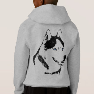 Husky Kid's Hoodie Kid's Wolf Dog Puppy Sweatshirt