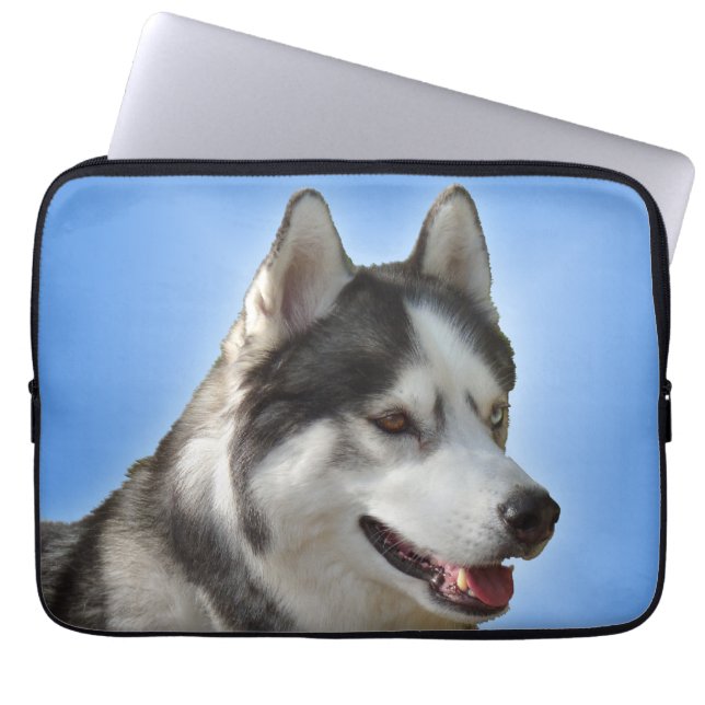 Husky Laptop Case Siberian Husky Eyes Gifts (Front)