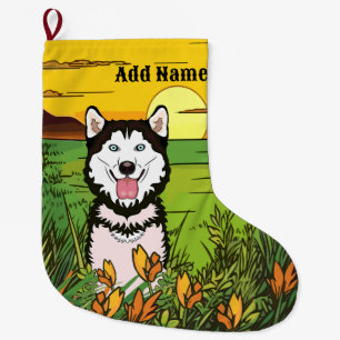 Husky Large Christmas Stocking
