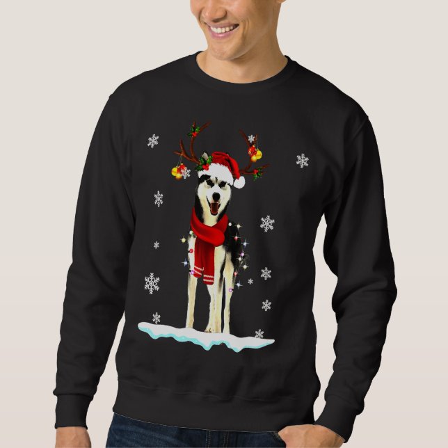 Husky Lights Pajama Sweatshirt (Front)