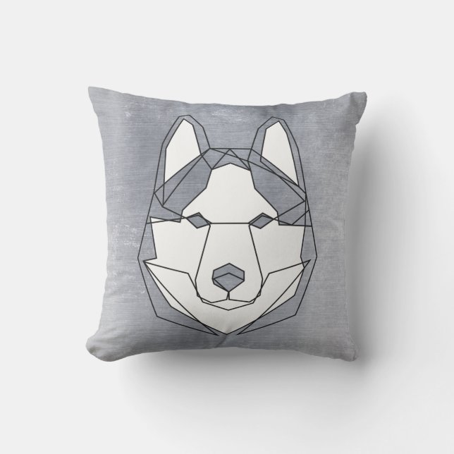 Husky Lines Pillow (Front)