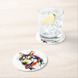 Husky Lovers Stone Coaster| Lover Stone Coaster