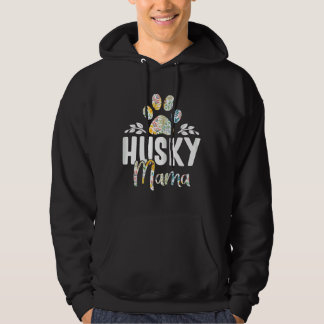 Husky Mama Cute Dog  Mom Dog Owner Hoodie
