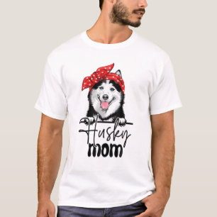 Husky Mama, Husky Mom Gifts Dog Lover Siberian Hus T-Shirt