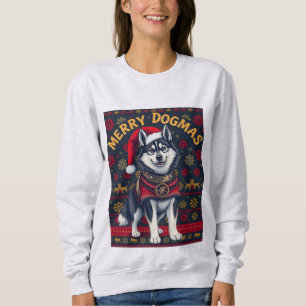 Husky Merry Dogmas Sweatshirt