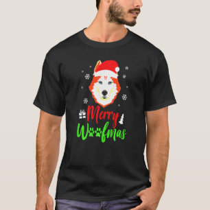 Husky Merry Woofmas T-Shirt