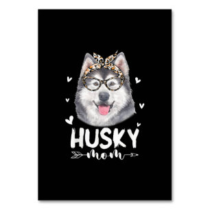 Husky Mom Dog Lovers Gift Mother Day Gift Table Number