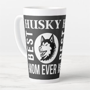 Husky Mom, Dog Mom, Husky Gift    Latte Mug