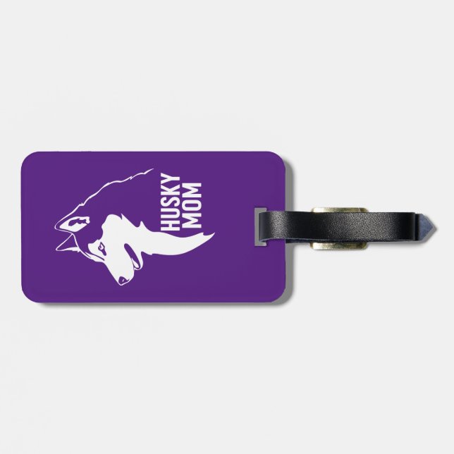 Husky Mom Luggage Tag (Back Horizontal)