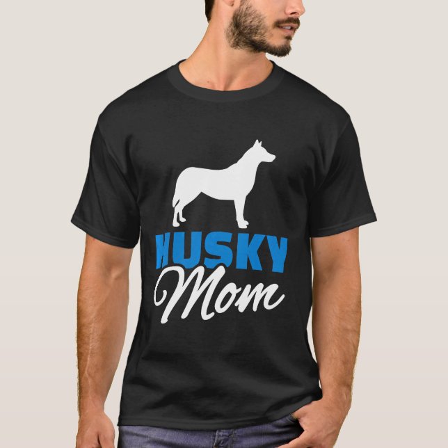 Husky Mom Premium T-Shirt (Front)