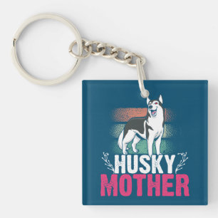 Husky Mother Love: Celebrating Loyalty and Bond Keychain