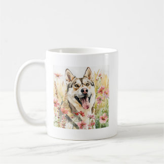 Husky Mug - Coupe de café de chien d'aquarelle