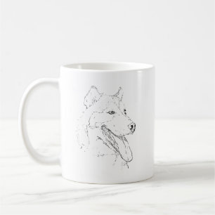 Husky Mug – Hand Drawn Ink Dog Coffee Mug