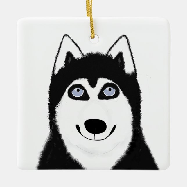 Husky Ornament (Front)