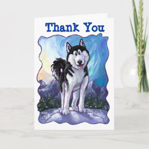 Husky Party Centre Thank You Card