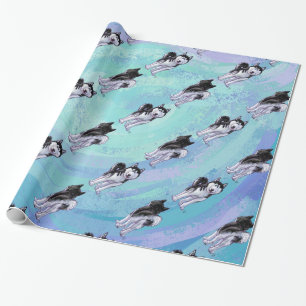 Husky Patterns Wrapping Paper