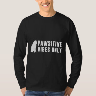 Husky Pawsitive Vibes Only T-Shirt