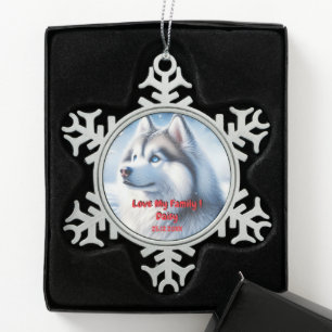 Husky Personalization Christmas Ornament 