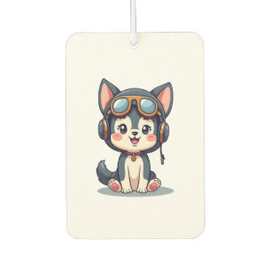 Husky Pilot Dog Lover Malamute Air Freshener