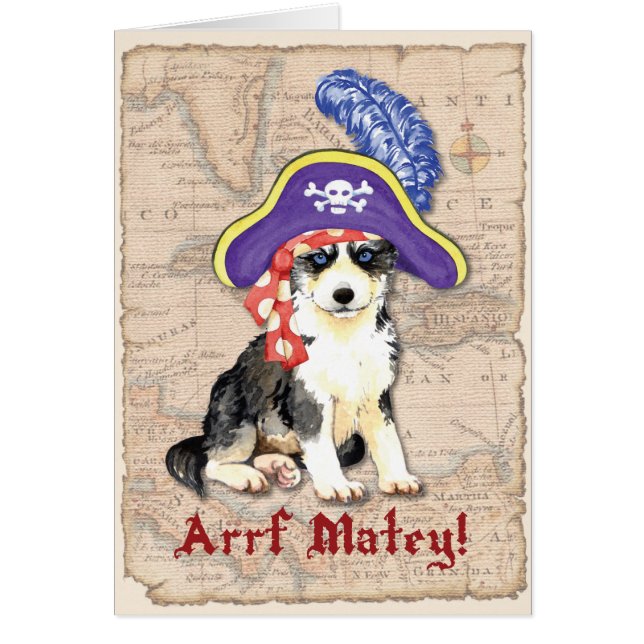 Husky Pirate Card (Front)