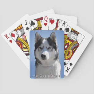 Husky Playing Cards Personalize Sled Dog Cards
