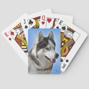 Husky Playing Cards Personalize Sled Dog Cards
