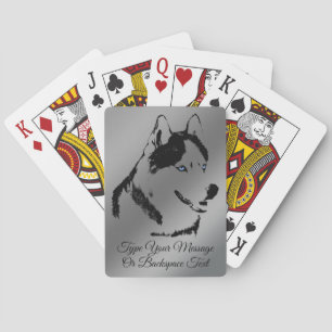 Husky Playing Cards Personalized Husky Dog Cards