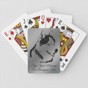 Husky Playing Cards Personalized Husky Dog Cards