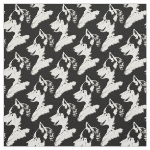 Husky Pup Fabric Siberian Husky Fabric Dog Pattern