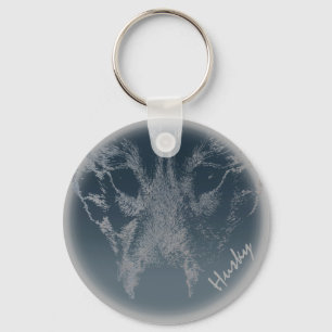 Husky Pup Keychain Husky Wolf Dog Custom Keychains