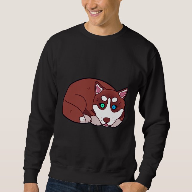 Husky Puppy                     Sweatshirt (Front)