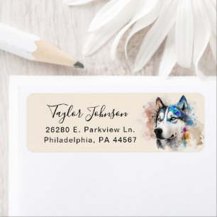 Husky Return Address Label