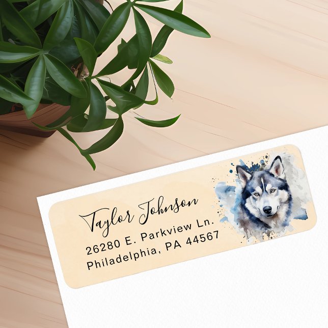 Husky Return Address Label (Creator Uploaded)