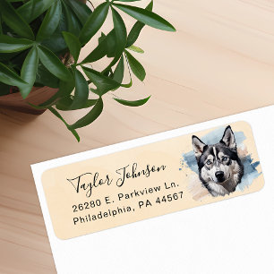Husky Return Address Label