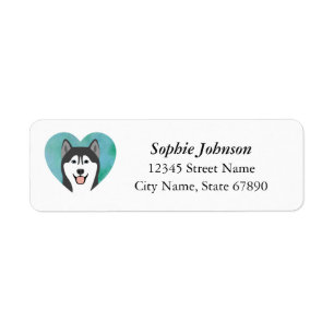 Husky Return Address Labels