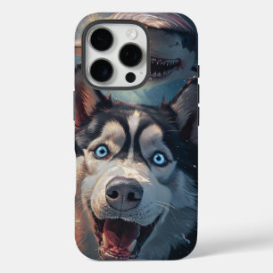 Husky & Shark Fantasy iPhone 16 Pro Case