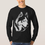 Husky Shirt Wolf Art Long Sleeve Tee Dog Shirts<br><div class="desc">Siberian Husky Dog Art Long Sleeve Shirts & Dog Lover Art Shirts Original Sled Dog Tees Husky / Malamute Dog T-shirts for Men Women Girls & Boys Beautiful Husky Art T-shirts by Canadian Artist / Designer Kim Hunter. See www.kimhunter.ca for many more Dog & Cat Lover Gifts & Shirts Online....</div>