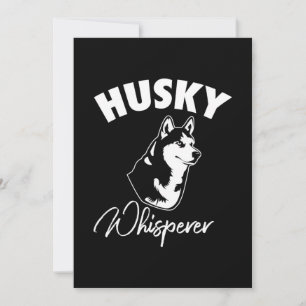 Husky Siberian Whisperer Invitation