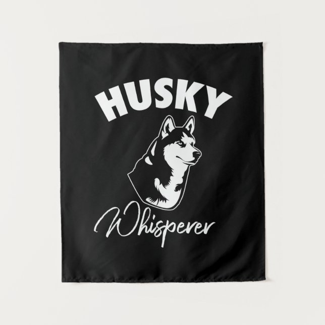 Husky Siberian Whisperer Tapestry (Front)