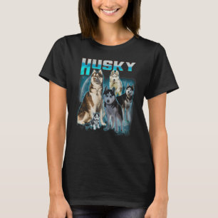 Husky Sibir Dog  Husky Sibir Dog Vintage 90s Style T-Shirt