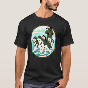 Husky Sledding And Mushing T-Shirt
