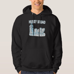 Husky Squad sled dog racing alaska sled dog sledd Hoodie